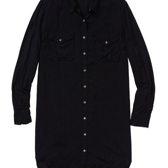 Black Wilfred Free Veronika Shirt Dress Midi - Picture 3 of 4